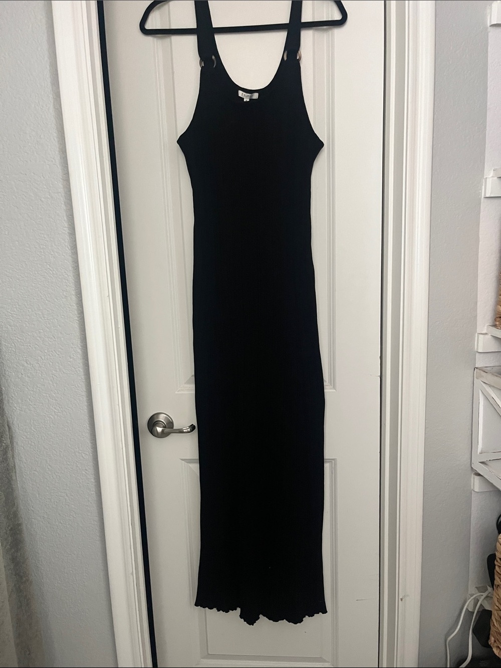 Z Supply Black Ribbed Tank Maxi Dress